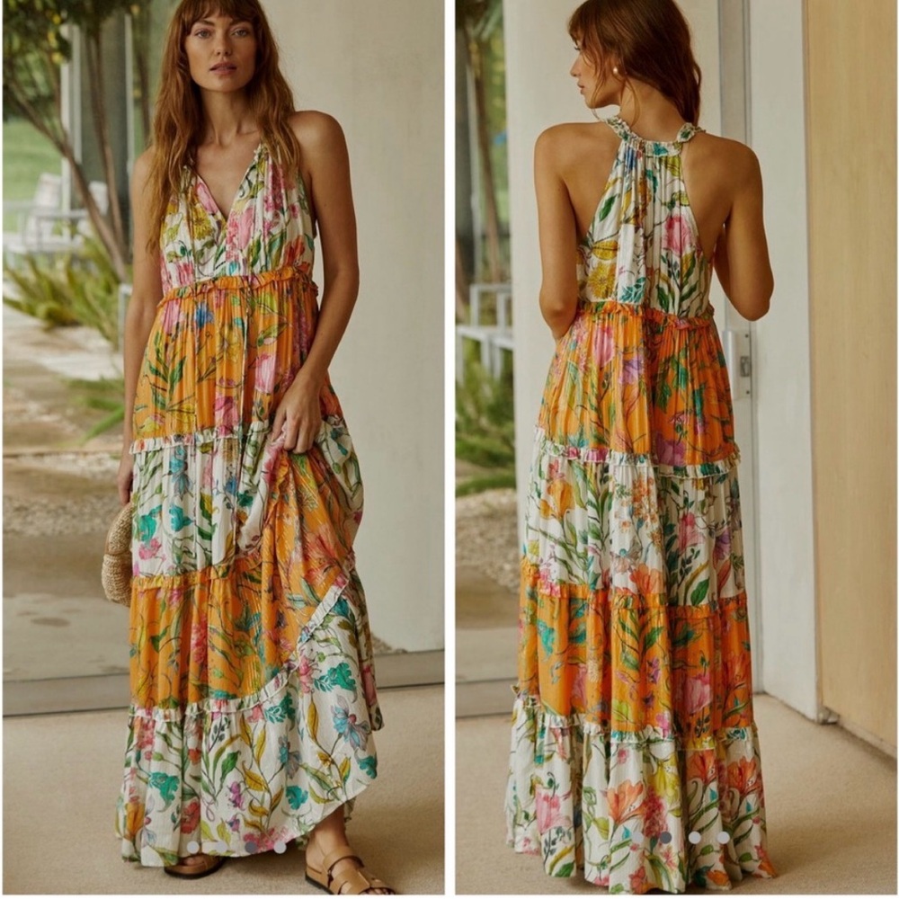 PQ Anthropologie
PQ Womens Tiered Maxi Dress Size XS/S Floral READ